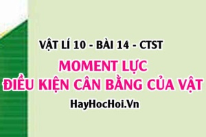Moment lực, moment ngẫu lực là gì? Công thức tính Moment lực và điều kiện cân bằng của vật - Vât lí 10 bài 14 CTST